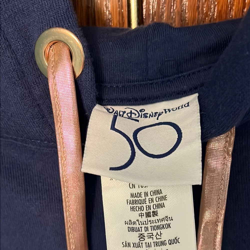 Disney Blue Cropped Sweater with Logo - Picture 2 of 5